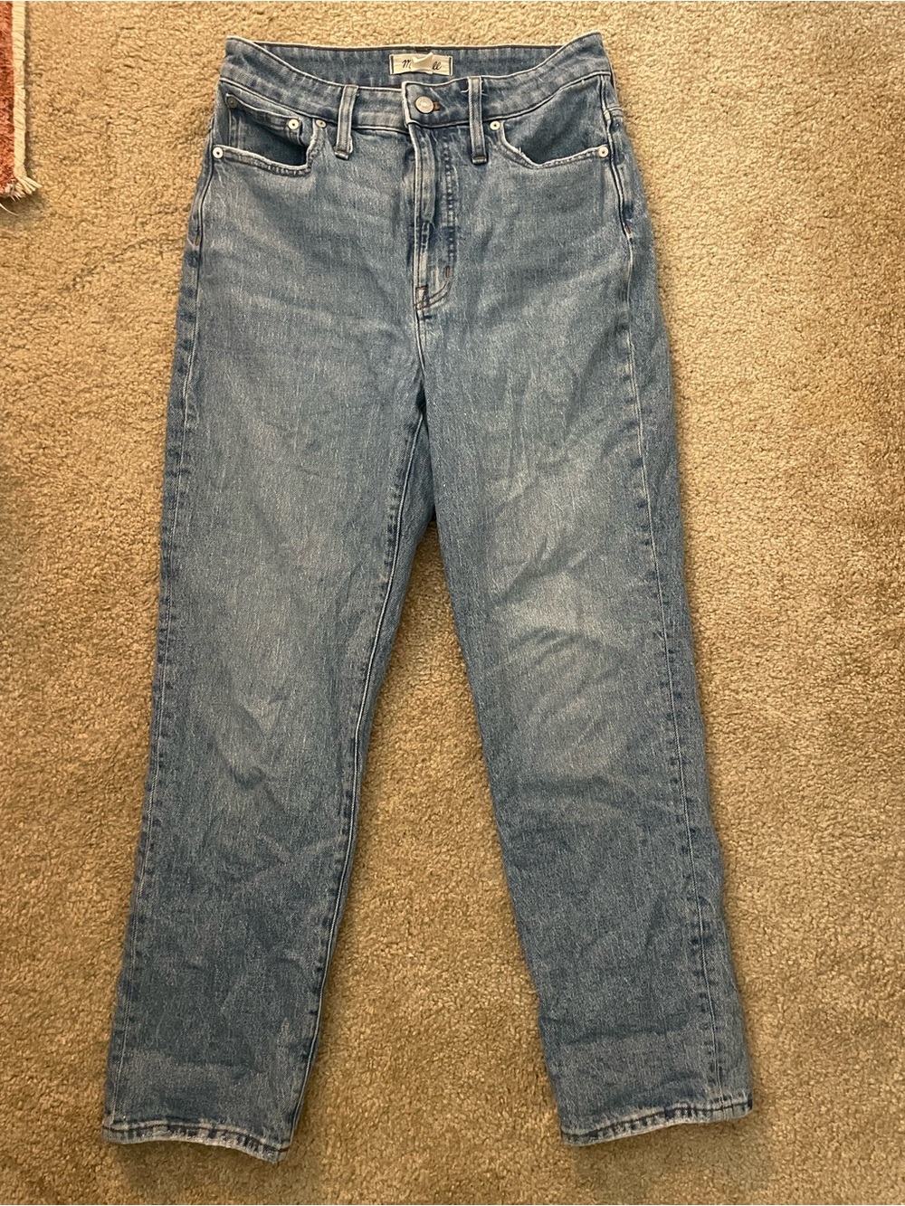 Madewell Women’s  Straight Light Blue Denim Jeans